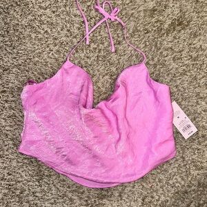 Wild Fable Pink Halter Top NWT